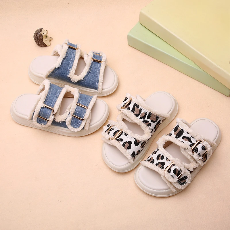 NewSummer Fashion Comfortable Casual Breathable Wear-resistant Elegant Non-slip Soft-soled Thick-soled Heightening Child Sandals