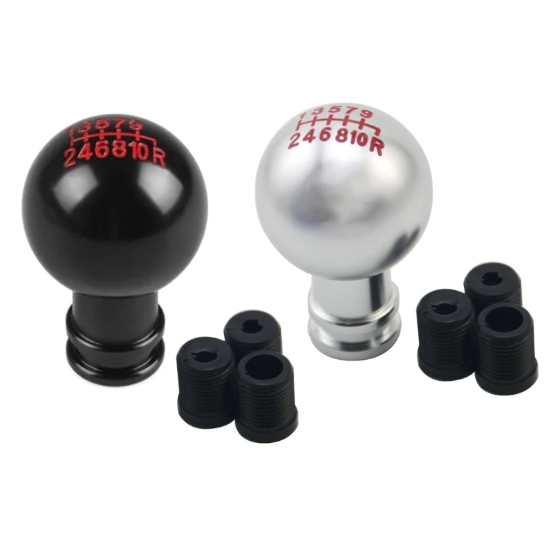 

Universal Shifter Knob Aluminum Ball Gear Shifter Knob for Manual Vehicles, with 3 Adapters