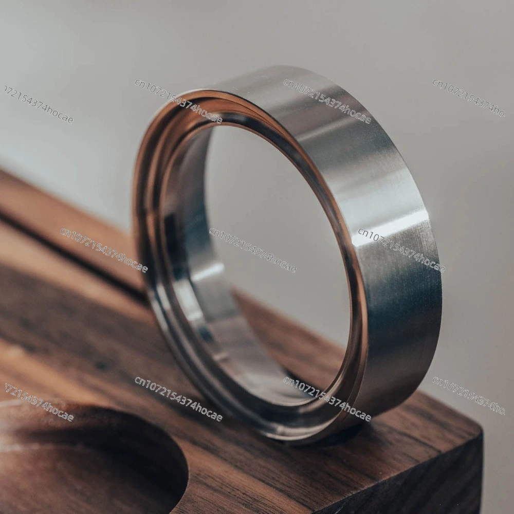 53mm Outer Clamp Style Stainless Steel Dosing Ring Precision Coffee Tool For Home Espresso Making