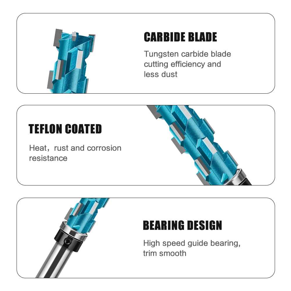 1/2 inch Shank 12mm Shank Spiral Copy Trimming Knife Woodworking Milling Cutter Router Bit,Woodworking Engraving Machine Cutter