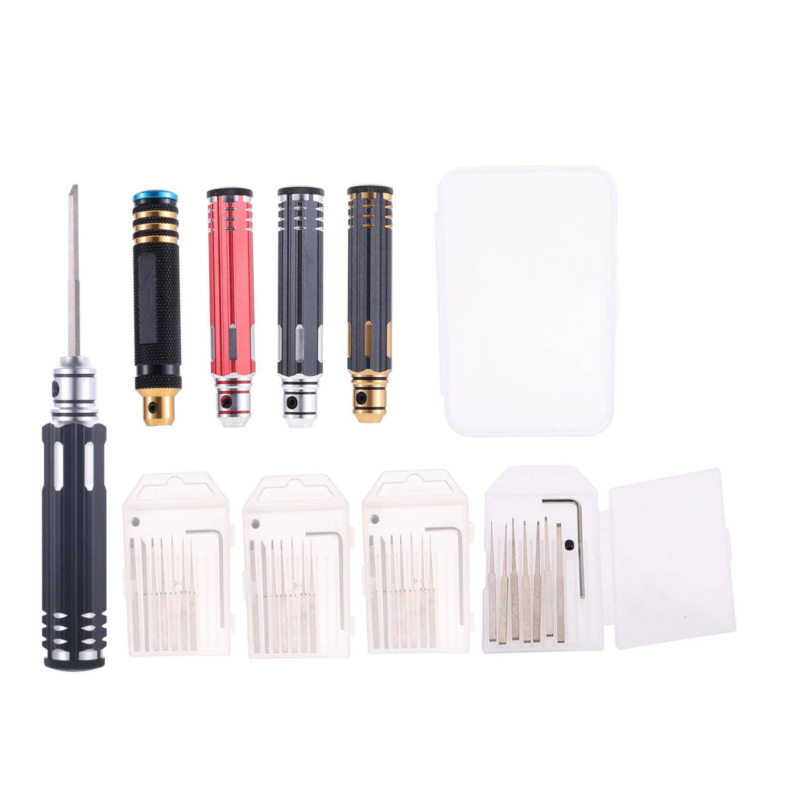 1PC Model Scriber Chisel with 7 Blades 0.1/0.2/0.4/0.6/0.8/1.0/2.0mm Scribing Tool Resin Carved Scribe Line Hobby Cutting Tool