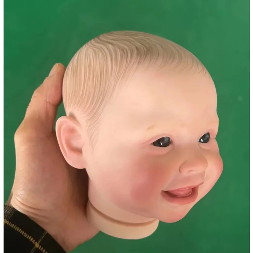 20 inch al geschilderde kits Smile Harper herboren pop onderdelen 3D huid met zichtbare aderen doek lichaam en ogen Muñeca Kit herboren