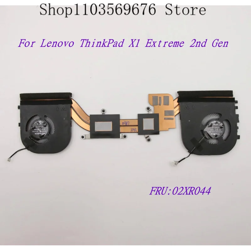 

New/Orig For Lenovo ThinkPad X1 Extreme 2nd Gen Laptop CPU Cooling Fan Heatsink GPU FAN Heatsink FRU:02XR044