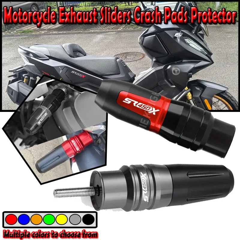 For VOGE SR450X SR 450X SR450 X 2026 Motorcycle CNC Aluminum Crash Pads Exhaust Sliders Crash Protector