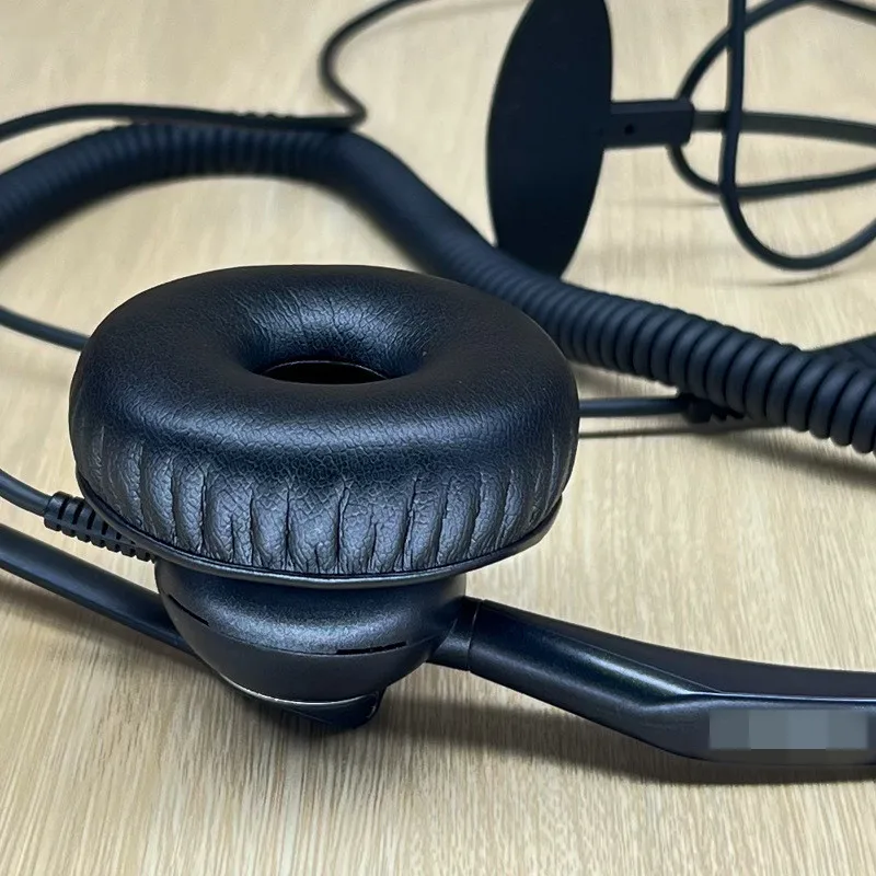 Pengganti 1 Pasang penutup bantalan telinga untuk YEALINK YHS34 headphone bantalan telinga Headset bantalan busa penutup telinga bantalan telinga hitam