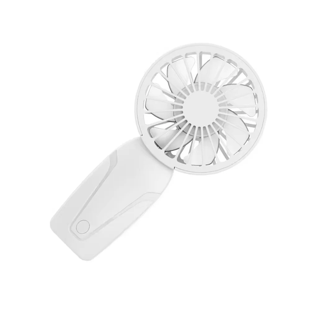 Noise Free Rechargeable Mini Fan For Silent Cooling Experience Lightweight Portable Mini Pocket Fan white ﻿ ﻿ ﻿ image 5