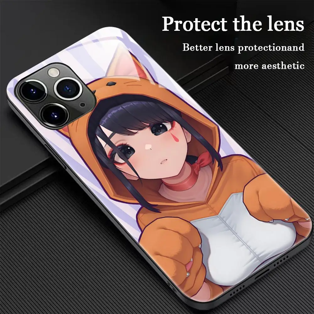 لعبة شعبية لطيف MiSide جراب هاتف آيفون 16 15 14 13 12 11 X XR XS 8 Plus Mini Pro Max الزجاج المغناطيسي جراب هاتف #4