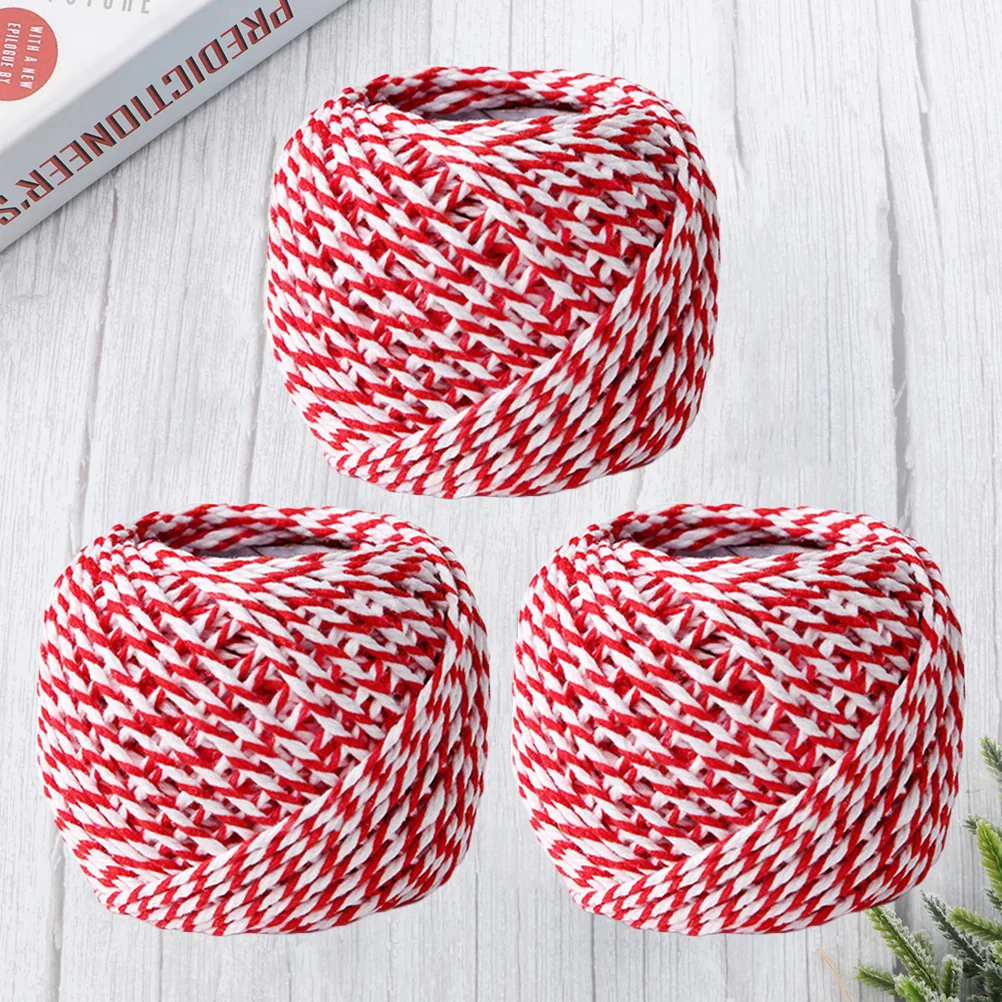 

3pcs Colorful Cotton Rope 18M Per Roll Premium Gift Wrapping For Party Decor Wedding Shower Christmas Craft Project Packaging