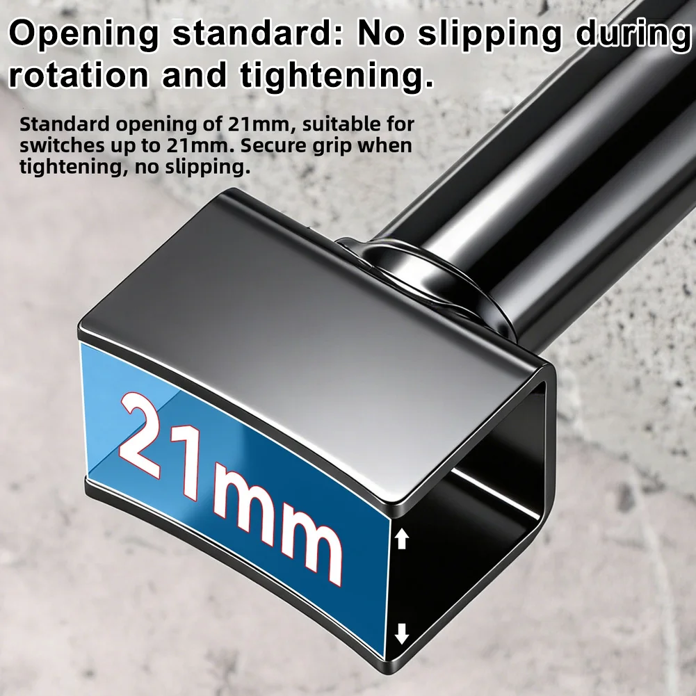 21mm Forged Alloy Lever for Floor Heating Diverter Switches with 30cm Extended Length to Reduce Physical Effort During Use