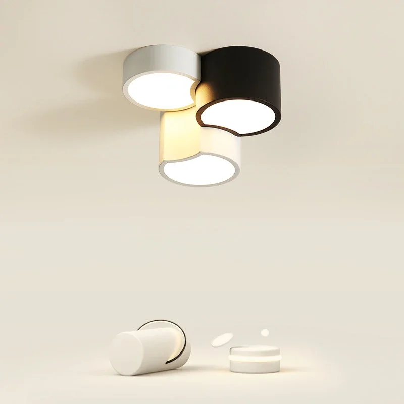 Moderna lampada da soffitto a LED per soggiorno sala da pranzo corridoio camera da letto triangolo ultrasottile plafoniera decorazioni per la casa apparecchio di illuminazione per interni