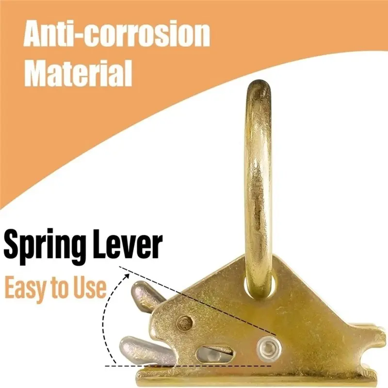Secure Cargo For Enclosed Flatbed Trailers 8-Pack E-Track O-Ring Tie-Down Anchors For E-Track Tie-Down System