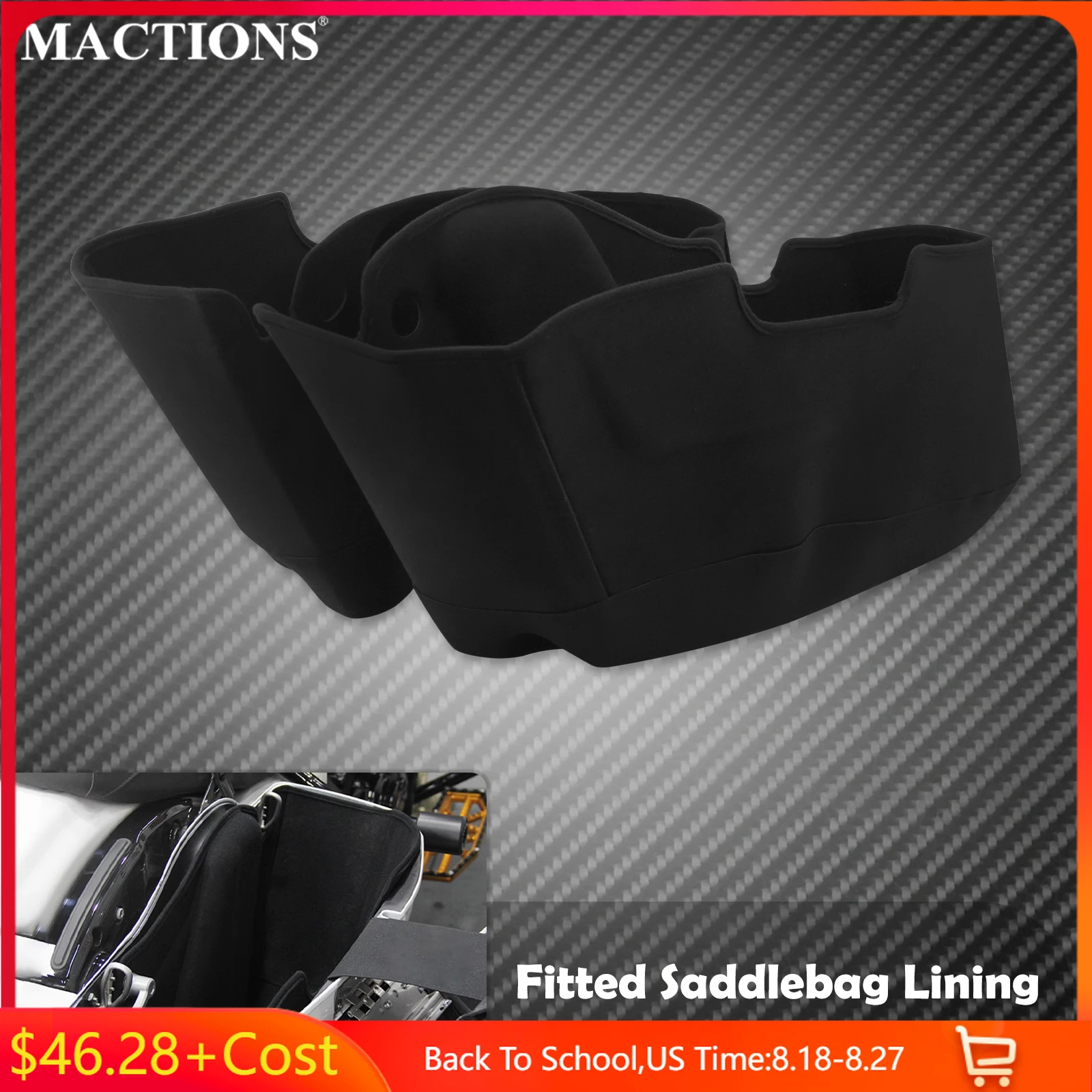 

Motorcycle Premium Fitted Saddlebag Lining Soft Saddle Bag Liners For Harley Touring Road Street Glide FLHX FLTRX 2024 2025
