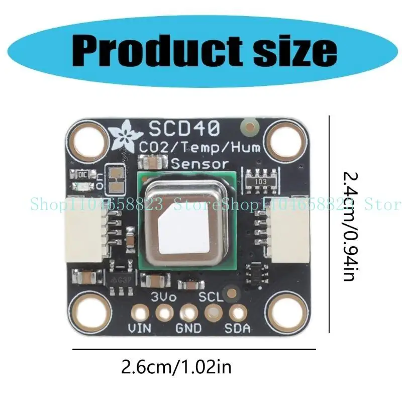 652F 5187 SCD-40 3-5VDC Carbon Dioxide Temperature and Humidity Sensors CO2 Temperature Sensors Module Board Development Tool