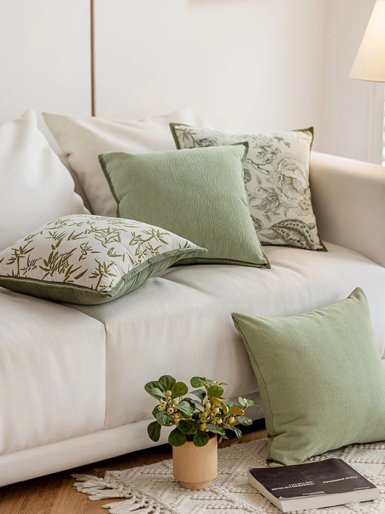 MLife New Chinese Style Living Room Sofa Pillow Case Sample Room Bed Head Cushion with Core Nordic Style Home Decorative Pillow