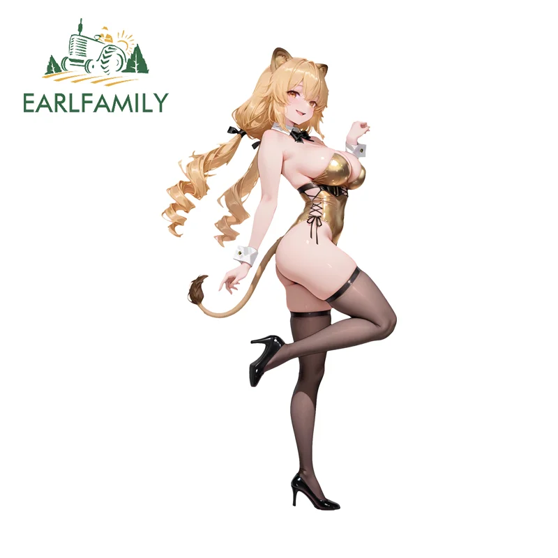 EARLFAMILY Snowbreak Furry Girl Sex Car Stickers Amusing Eye-Catching Scooter Decals Suitable for Auto PVC Racing Drifting