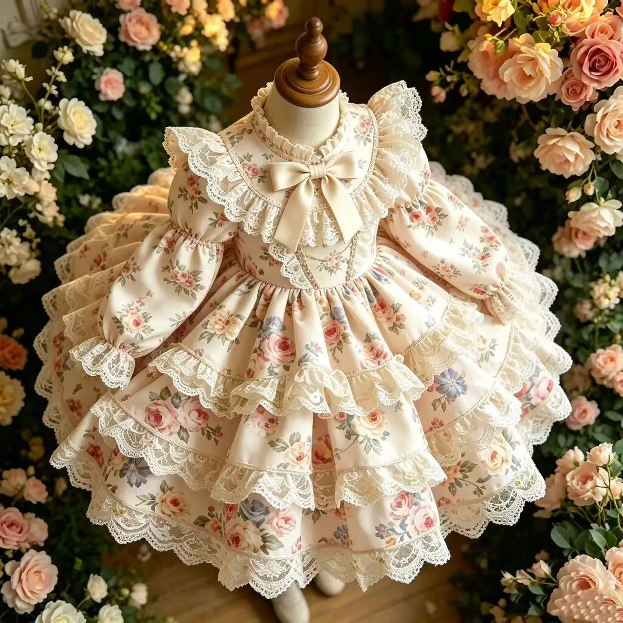 Girl Lolita Princess Dress 2026 Spring Autumn New Style Children's Baby Fashion and Elegant Birthday Dress