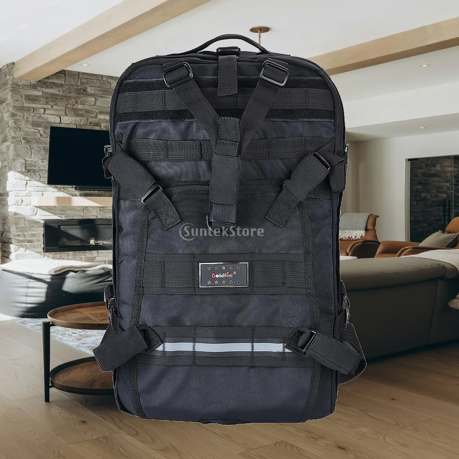 Motorbike Backpack Large Capacity Adjustable Helmet Holder for Soccer Outdoor Activities, Hiking, , Shoulder Bag