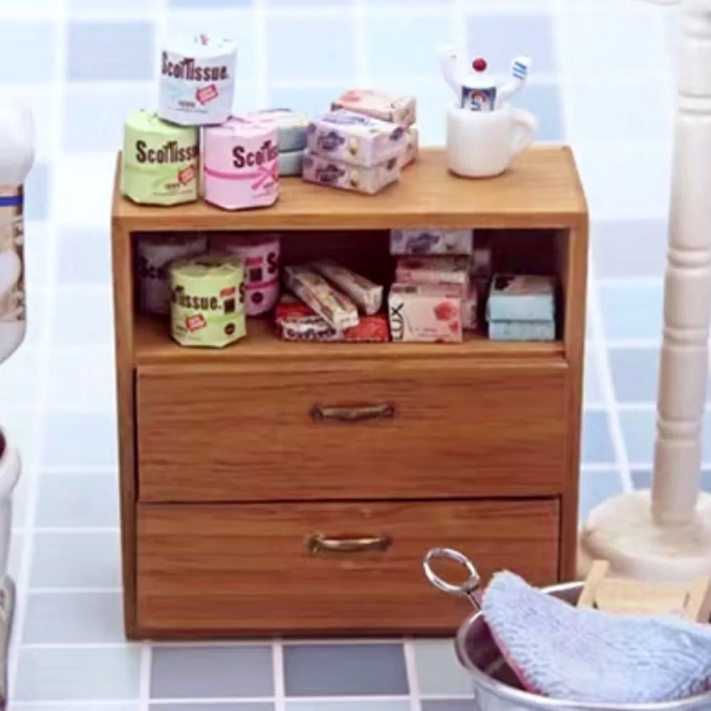 1-10PCS Puppenhaus Dekoration Zubehör 1:12 Puppenhaus Miniatur Szene Modell Papier Handtücher für Puppe Haus Dekor Pretend spielen