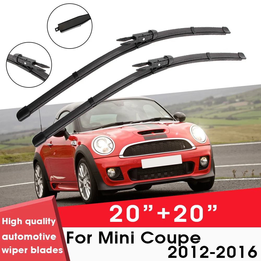 

BEMOST Car Wiper Blades Front Window Windshield Rubber Refill Wiper For Mini Coupe 2012-2016 20"+20" Car Accessories