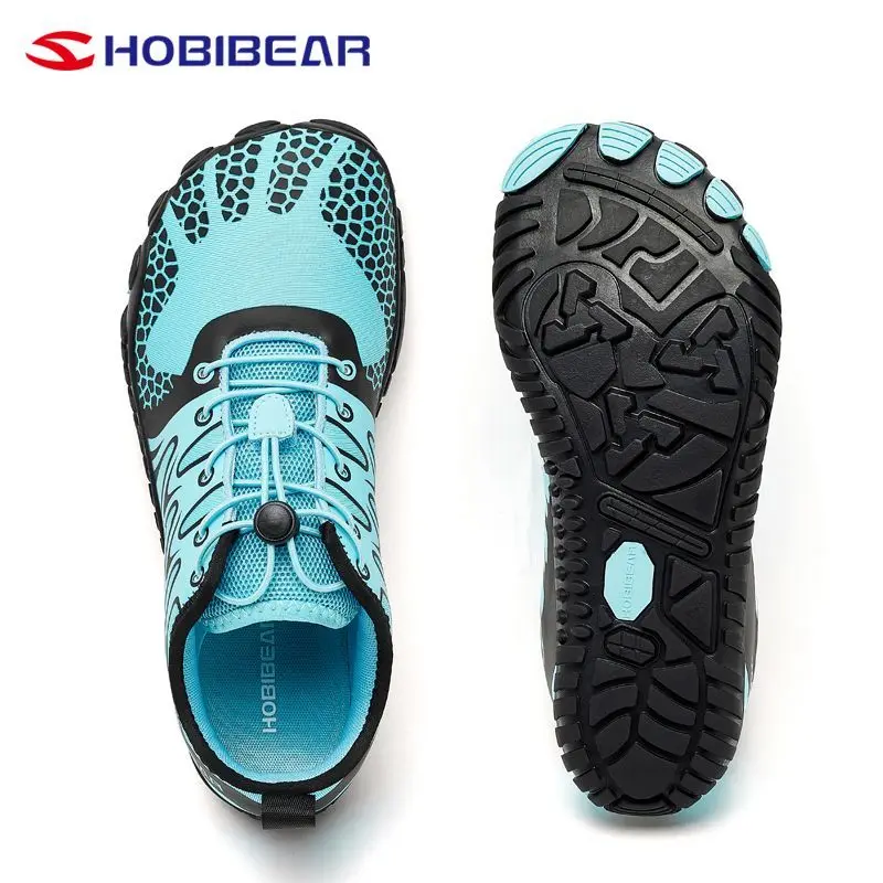 Genuine Hobibear Wide Head Wading Wide Last Shoes, Mesh Breathable Outdoor Water Sneakers