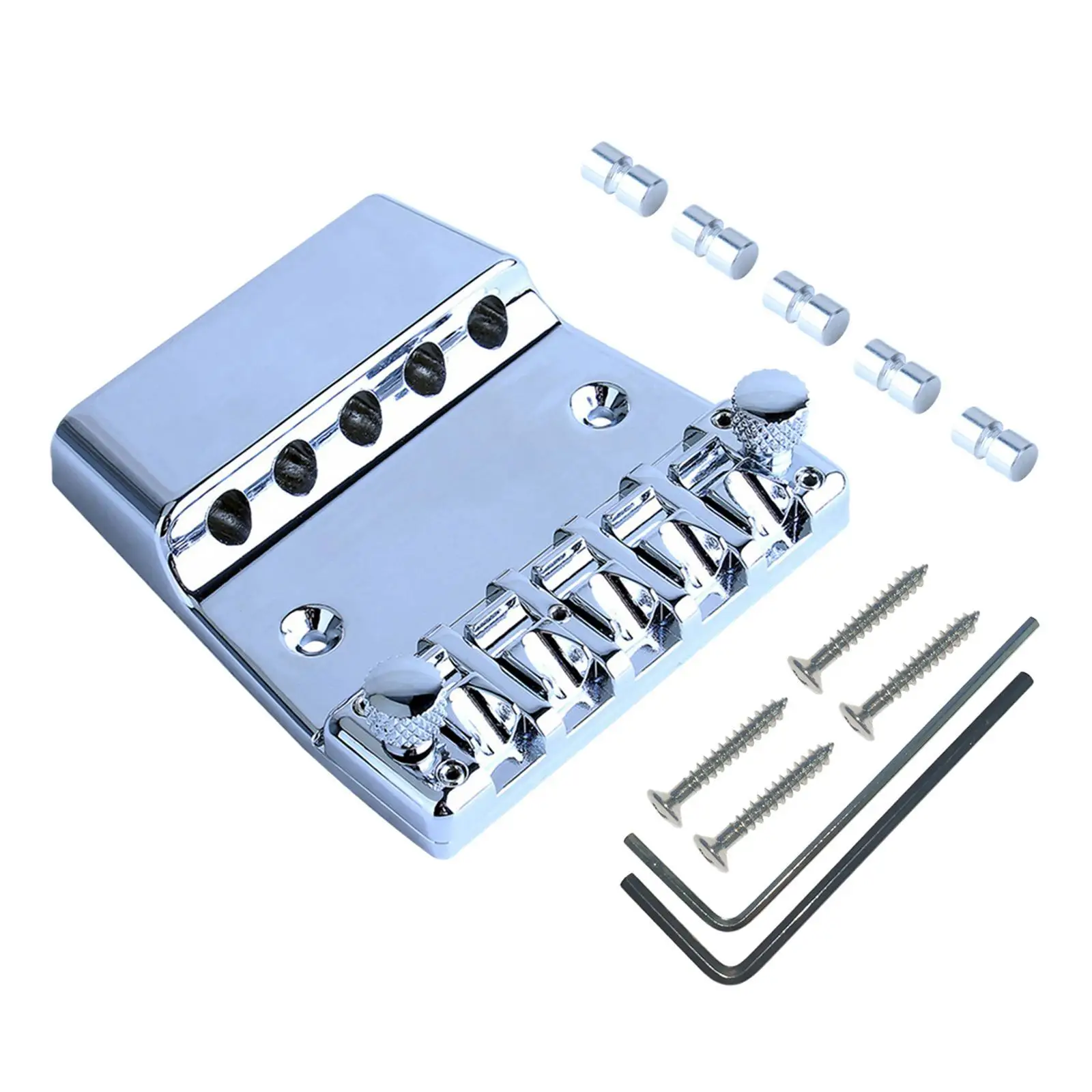 

5 String with Wrench Screw Professional Replace Part Accs Bass Guitar Bridge