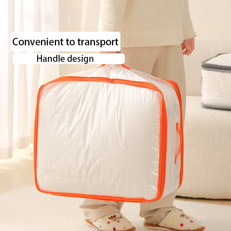 Compression Dustproof Storage Bag Large Capacity Duvet Clothes Organizers With Handle Moisture Proof Closet Organization