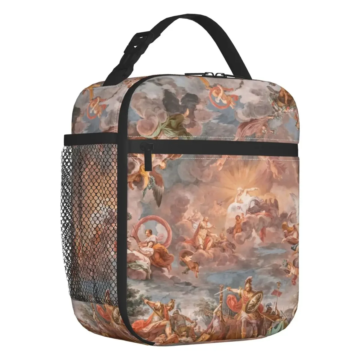 Baroque Art Painting Insulated Lunch Bag Women Resuable Aesthetic Renaissance Angels Thermal Cooler Bento Box Office Work School