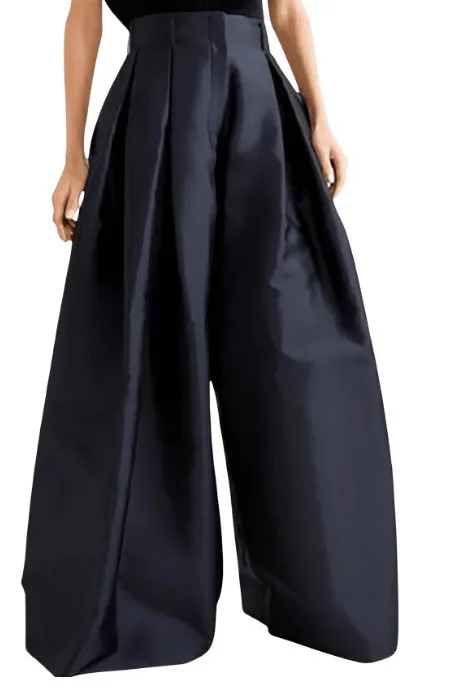 2026 Women's Fashion Solid High Waisted Wide Leg Suit Pants Spring Loose Casual Simple Trousers Street Retro Floor Length Pants