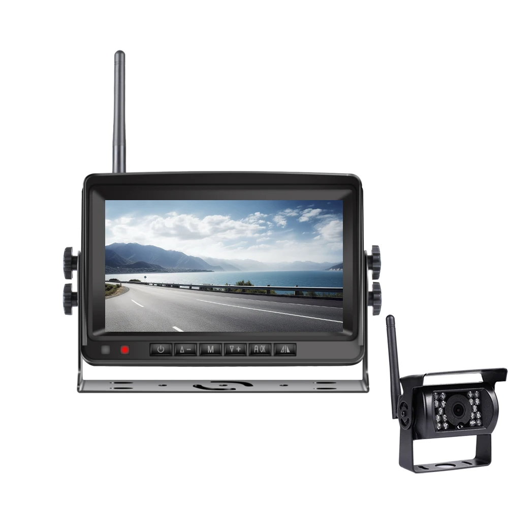 7inch WIFI Truck Monitor Display wireless 1camera/2camera reversing Camera screen for car monitor for auto Truck RV