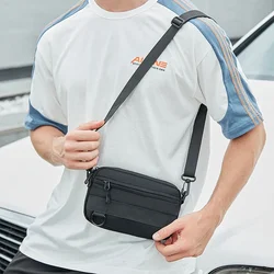 Men's Cross Shoulder Bag Small Canvas Crossbody Bags for Man Oxford Cloth Fashion Sling Messenger Phone Bags Male Sports Handbag