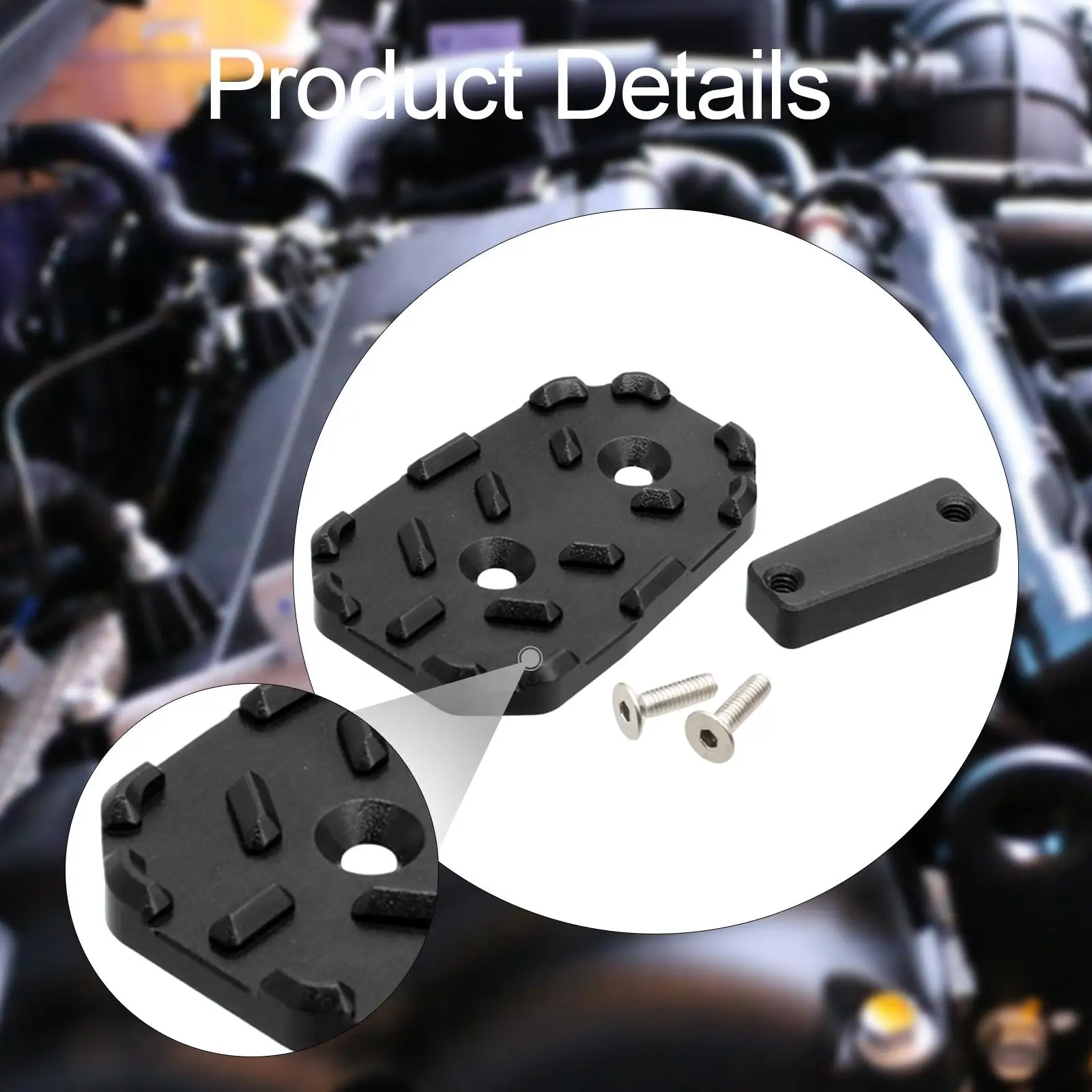 الفرامل الخلفية رافعة الوسادة موسع CNC سبائك الألومنيوم دواسة مسند القدمين إصلاح لهوندا CB400X CBR400R MSX125