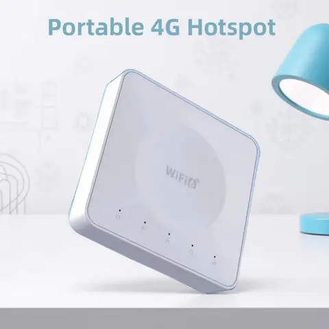 4G LTE Router WiFi 6 SIM Card Modem Support 32 Device Connections Mobile Wireless Router Typc-C Interface for Asia Africa Europe