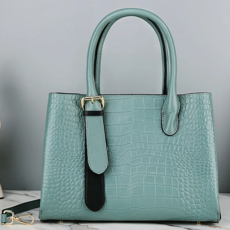 

Light Luxury Leather Handbag Women's Bag New Simple And Atmospheric Wedding Bag Middle-aged Women's Bag Handbag