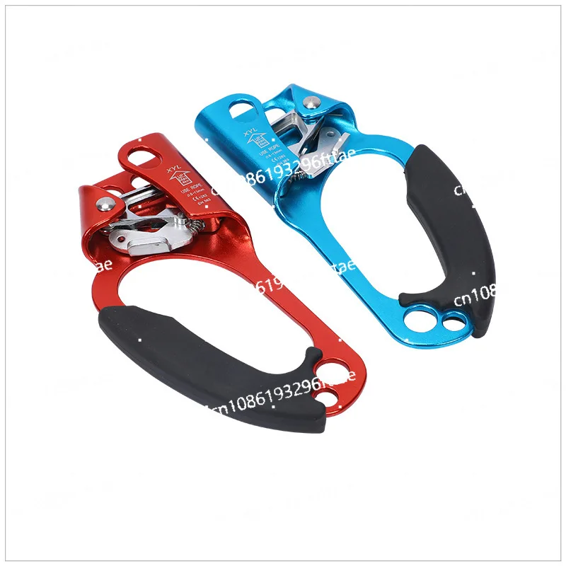 Left and Right Hand Ascender Handheld Rock Climbing Ascender Climbing Protector Outdoor Rock Climbing Mountaineering Equipment