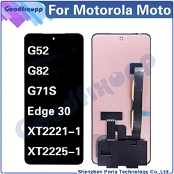 For Motorola Moto Edge 30 G52 G82 G71S  XT2221-1 XT2225-1 LCD Display Touch Screen Digitizer Assembly Repair Parts Replacement