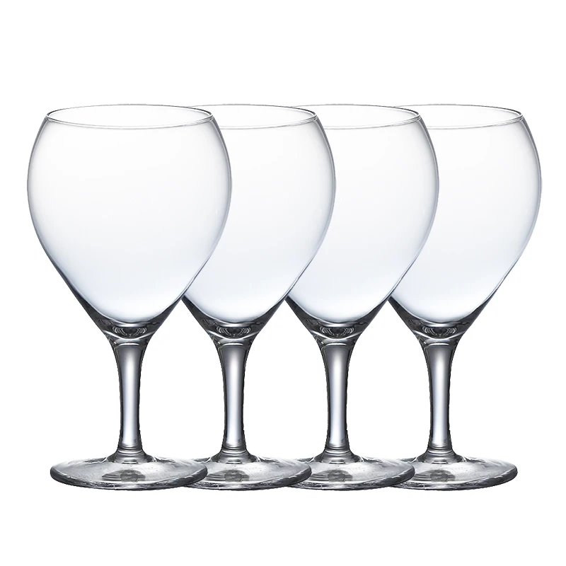 4PCS 230ml Heart Shape Cocktail Glass,Goblet Glass,Wine Glass Set of 4