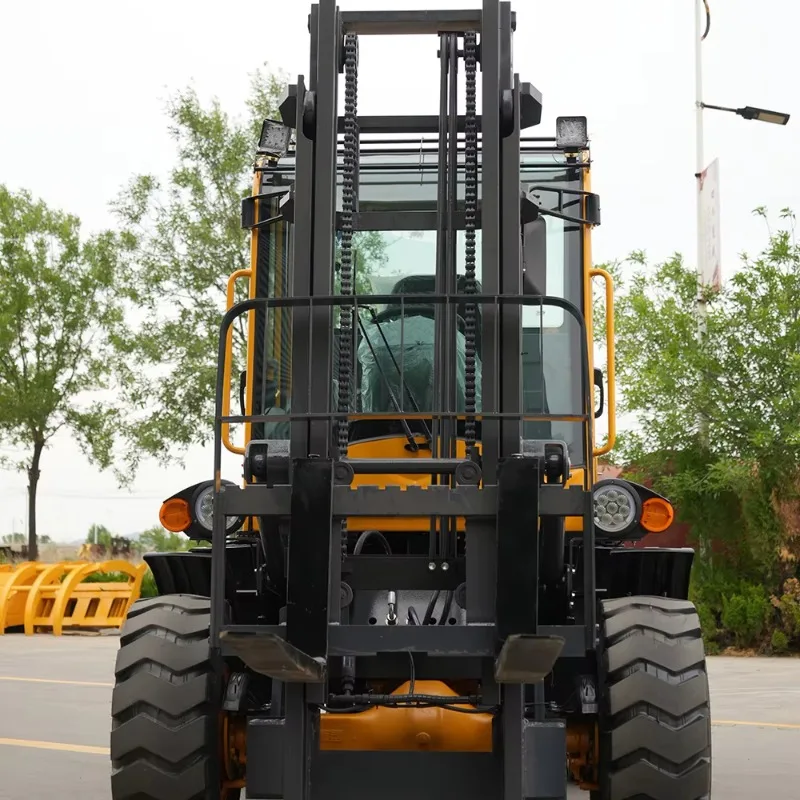Hot Selling High Power 3 Ton Diesel Forklift Fork Lift Truck Farm Grain Stacking