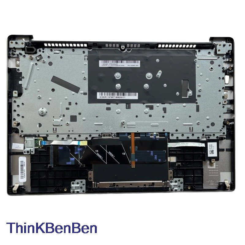 Imagem -04 - Capa com Tampa Superior para Palmrest Teclado Cinza Mineral Compatível com Lenovo Ideapad 530s 14 14ikb 14arr 5cb0r12123 fr Francês