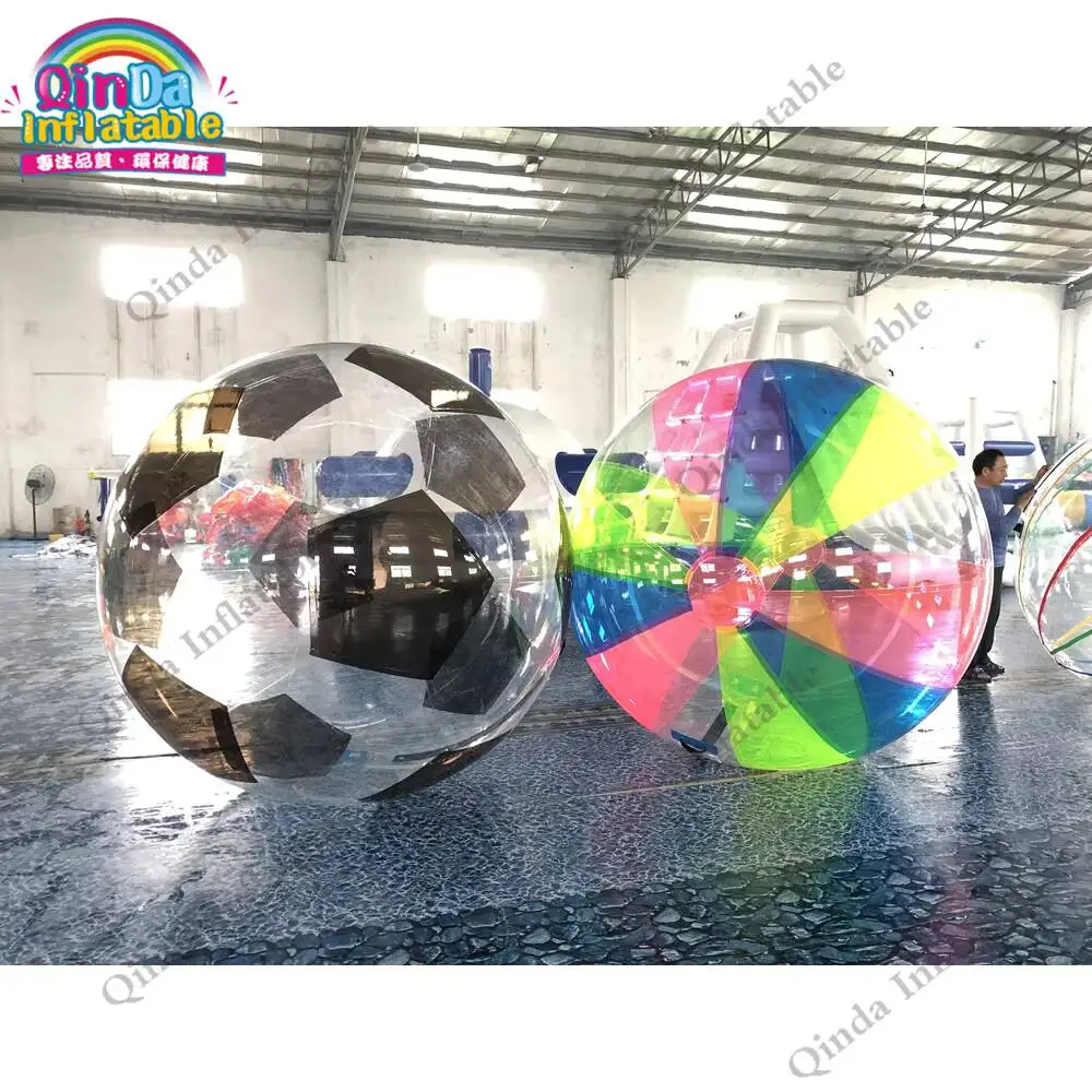Jouets pour enfants, ballon gonflable pour marcher sur l'eau de 2 m de diamètre, ballon aquatique gonflable en PVC de 1,00 mm pour piscine