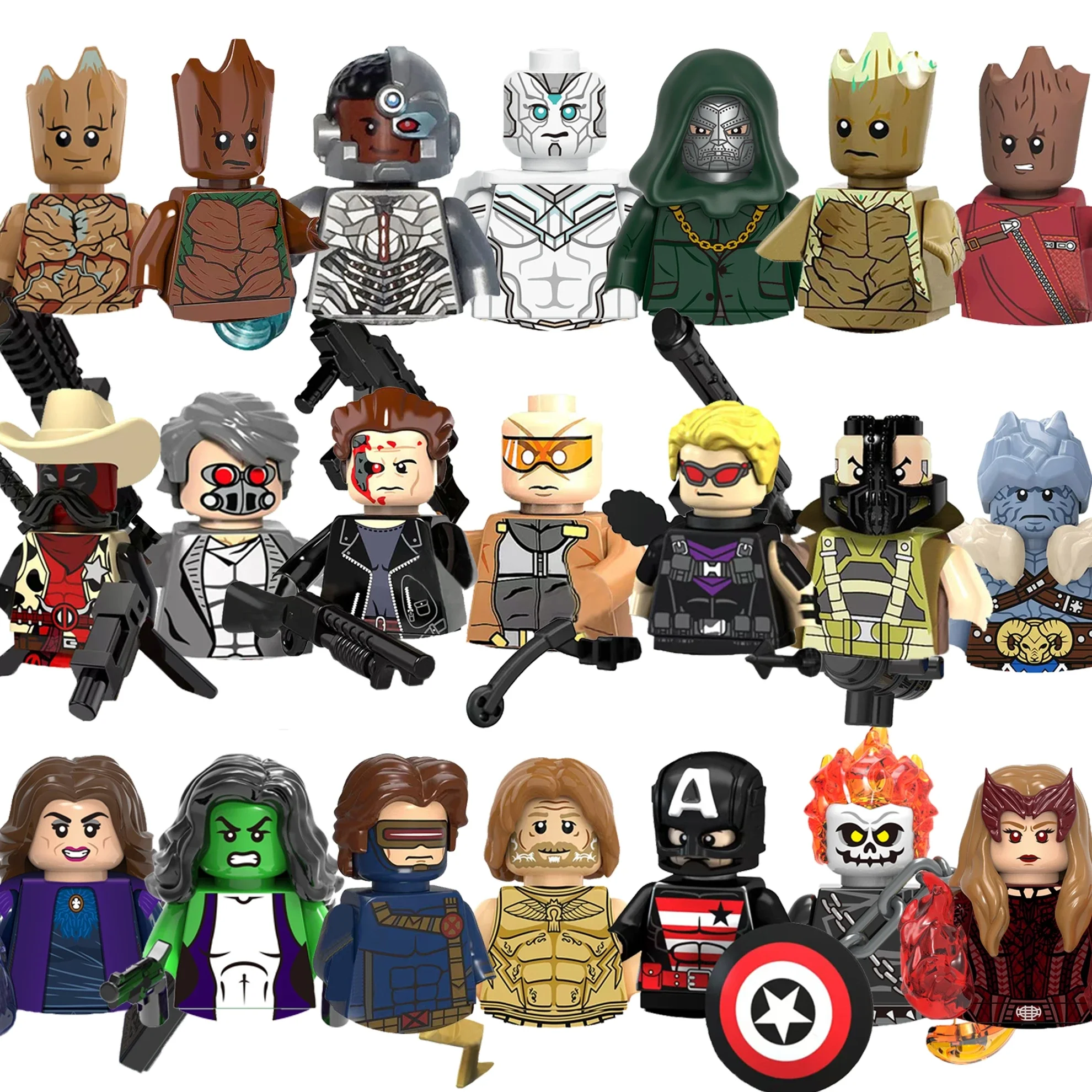 

Marvel Doctor Doom Thor Black Panther classic character building blocks Brick toy mini model doll children holiday birthday gift