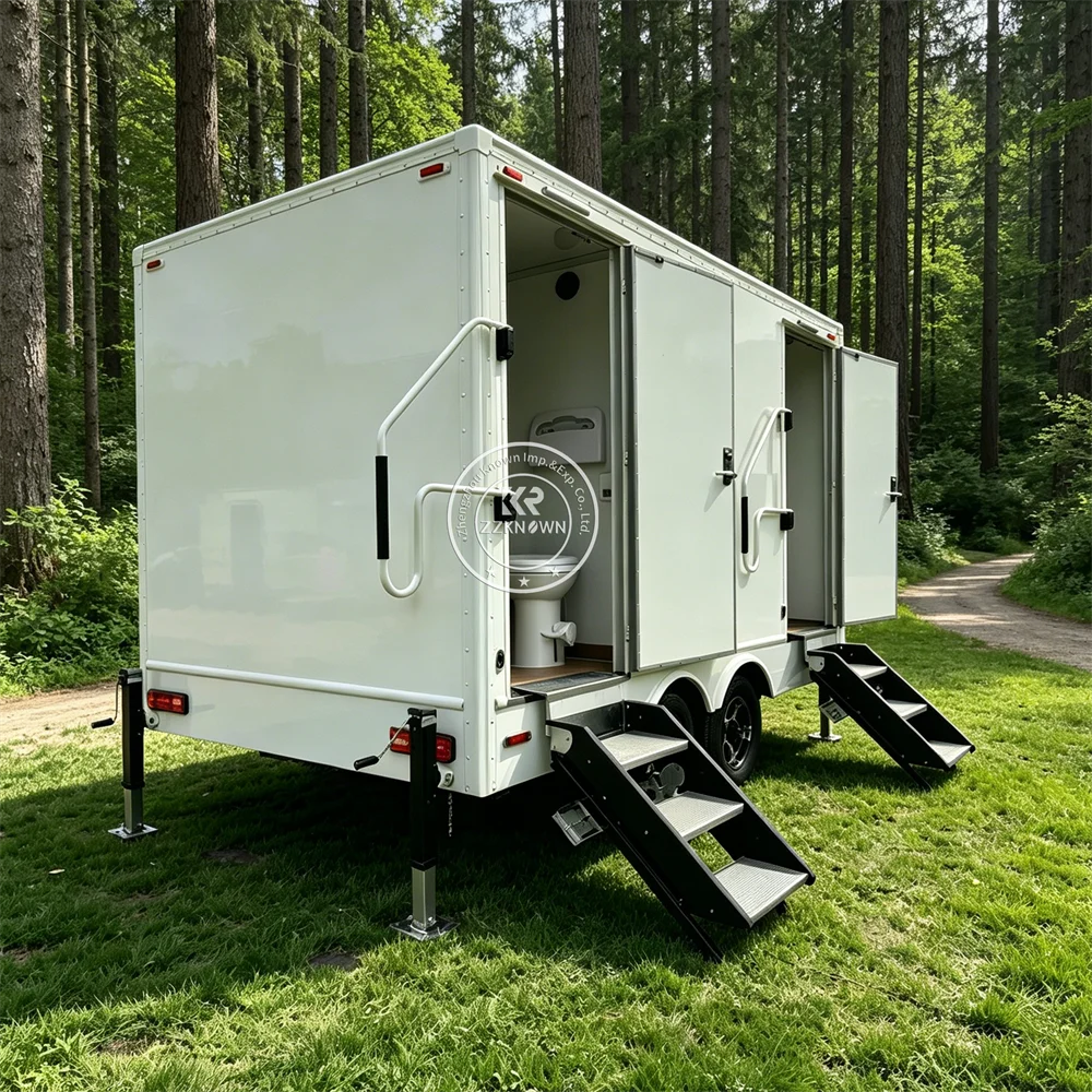 Mobile Washroom Luxury Bathroom Factory Direct Premium Mobile Toilet Restroom Trailer Fully Equipped