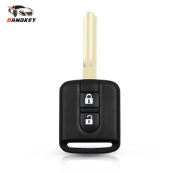 Dandkey Replacement 2 Buttons Remote Car Key Shell FOB Case For Nissan Elgrand X-TRAIL Qashqai Navara Micra Note NV200