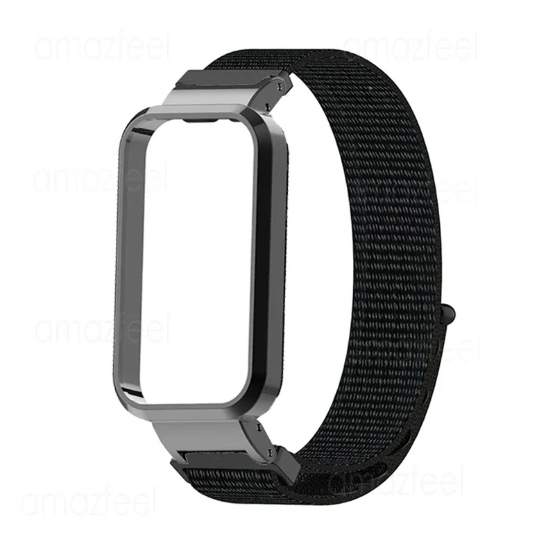 

For Redmi Smart Band Pro Strap Case Protector For Redmi Band Pro Nylon Bracelet For redmi band pro Watchband+Metal Cover Frames