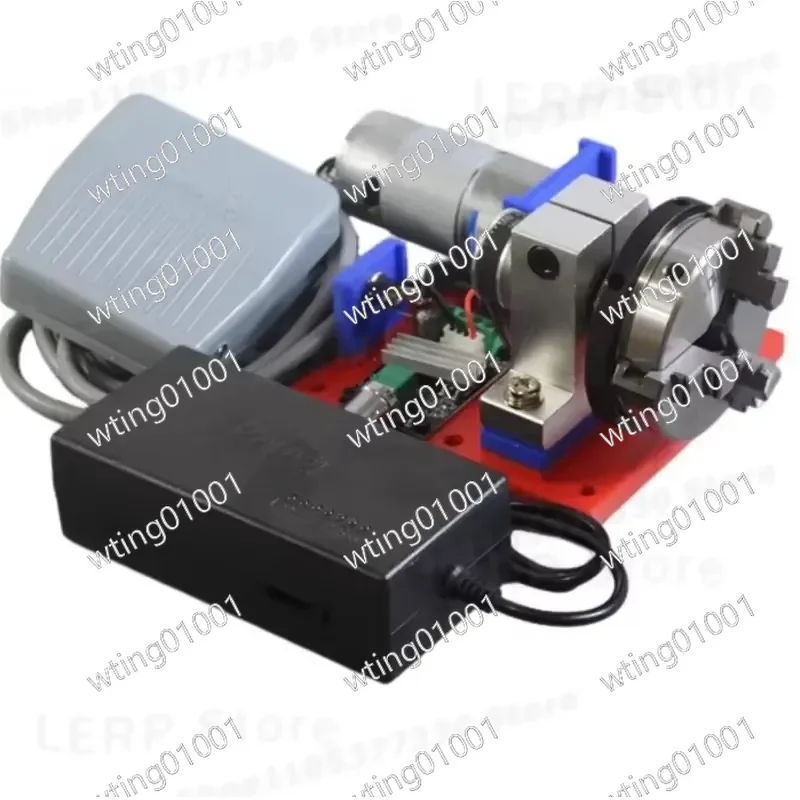 for Mini All-in-One Machine High Torque Low Speed Rotating Chuck with Foot Switch Adjustable Speed Forward Reverse Control
