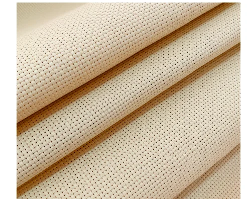 Aida Cloth Cross Stitch Cloth, 11CT 14CT 18CT 16CT 25Ct Counted Cotton Cross Stitch Fabric Canvas   Reserve Aida Light Coffee