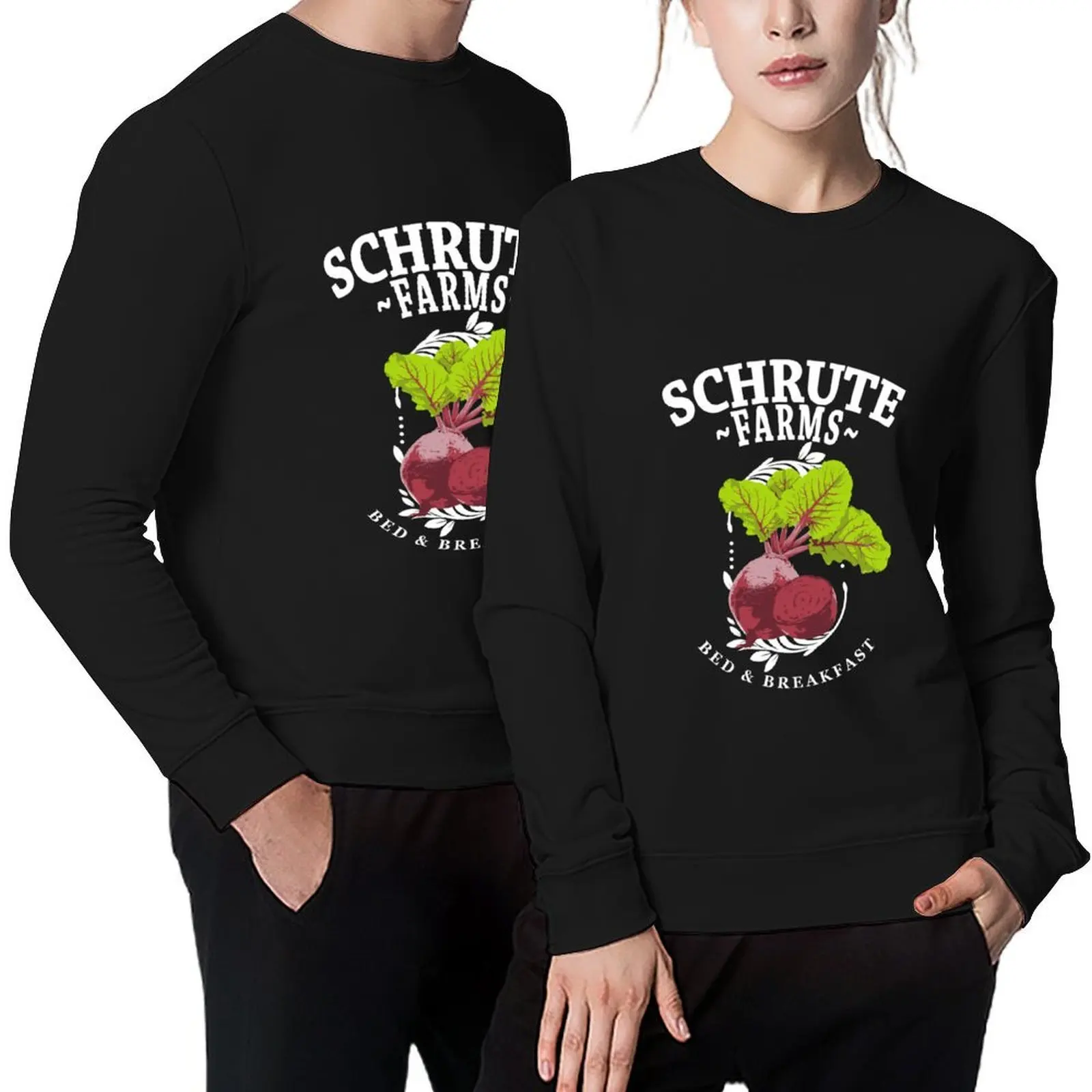 

Schrute Farms Bed & Breakfast The Office Beets T-Shirt Pullover men's winter sweater fashion men sports sweatshirt man