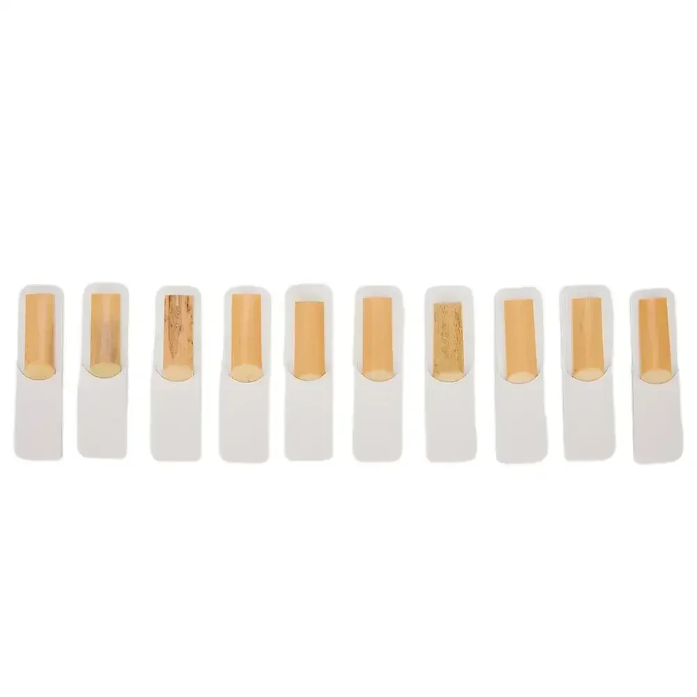 Saxofone Reeds para Iniciantes e Iniciantes, Sax, Alto, Soprano, Tenor, Sax, Clarinete, Reed, Estudantes, Peças, Acessórios, Força 2,5, 10Pcs