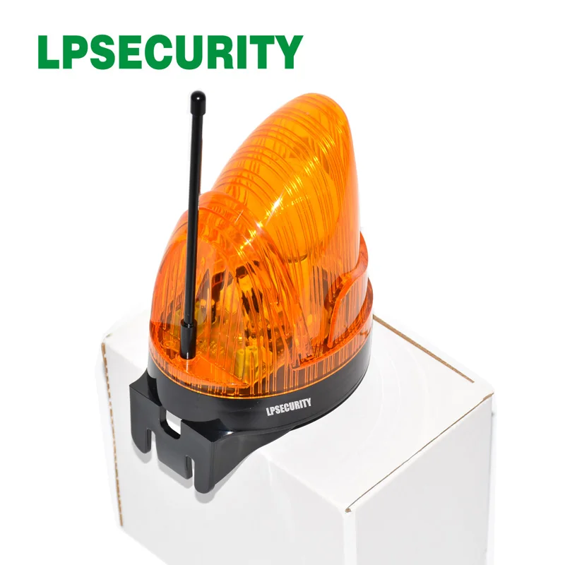 

No sound Security Flashing Warning Bulb 220V Swing Gate Light Orange Flash Alarm Lamp for Automatic Door