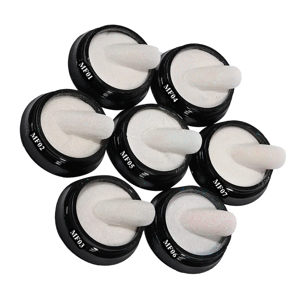 9 個ネイルアートパウダーグリッターマニキュアパウダー簡単に適用自然人工爪カラフルなファッションネイルデコレーション