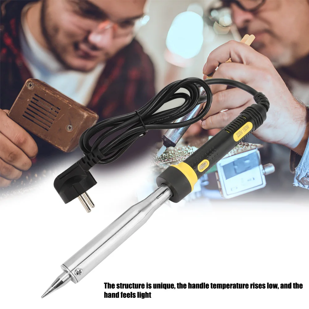 150W Electric Soldering Iron Gun TU-505B-150W 220V EU Plug High Power Straight Heat Welding Tool for Electronics Repair